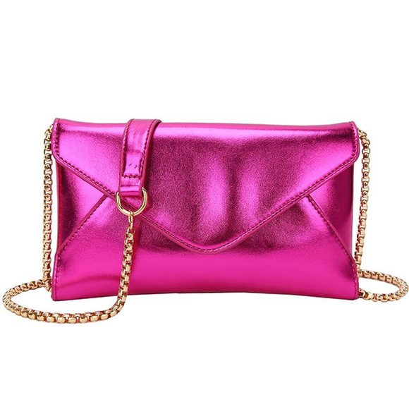 Evening Clutch Purses Envelope Clutches Crossbody Bag Metallic :D - Picture 1 of 8